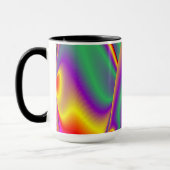 The Magic of Colors , Abstract 3D Rainbowart Tasse (Links)