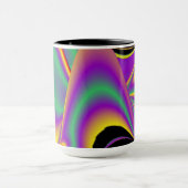 The Magic of Colors , Abstract 3D Rainbowart Tasse (Zentrum)