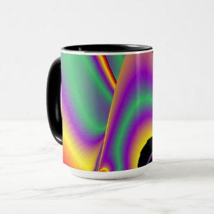 The Magic of Colors , Abstract 3D Rainbowart Tasse