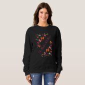 The Magic Of Music Butterflies Music Notes Graphic Sweatshirt (Vorne ganz)