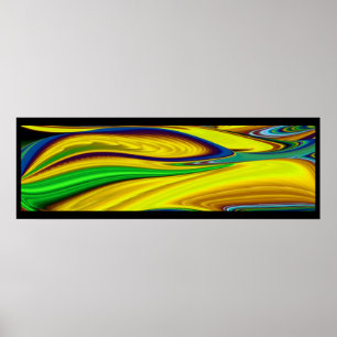 The Magic of Summer , Abstract 3D Art Poster