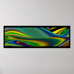 The Magic of Summer , Abstract 3D Art Poster