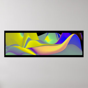 The Magic of Summer , Abstract 3D Art Poster