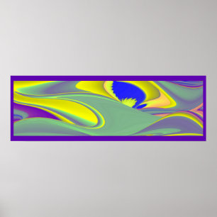 The Magic of Summer , Abstract 3D Art Poster