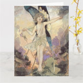 “The Magic of the Cobweb” Fairy Art by Charles Rob Karte (Gelbe Blume)