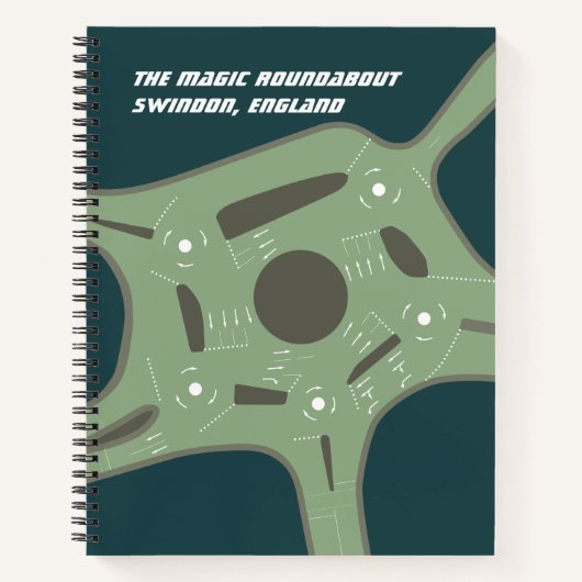 The Magic Roundabout, Swindon, England Notizblock (Vorderseite)