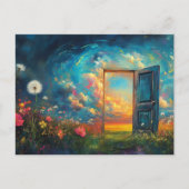 The magical garden doorway postkarte (Vorderseite)