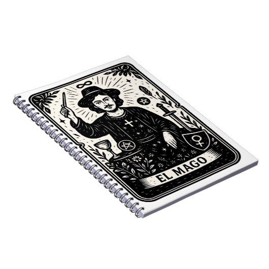 The Magician Tarot Card Print  Notizblock (Rechte Seite)