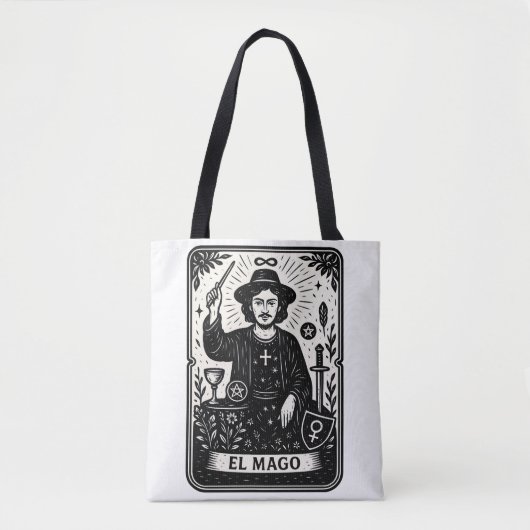 The Magician Tarot Card Print  Tasche (Vorderseite)