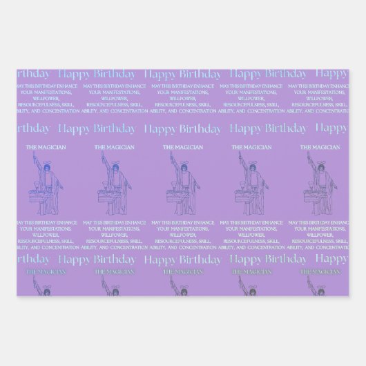 "The Magician" Tarot Geschenkpapier Set (Vorderseite 3)