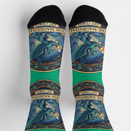 The Magiestial Get Ceirts Green Socken