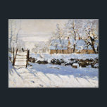 The Magpie, beliebtes Gemälde von Claude Monet Postkarte<br><div class="desc">The Magpie,  berühmtes Gemälde von Claude Monet</div>