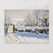 The Magpie, beliebtes Gemälde von Claude Monet Postkarte (Vorderseite)