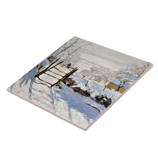 The Magpie, berühmt durch Claude Monet, Fliese (Seite)