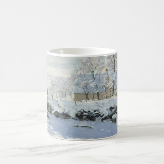 The Magpie by Claude Monet Kaffeetasse (Mittel)