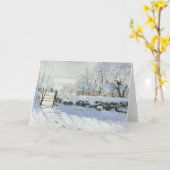 The Magpie by Claude Monet Karte (Gelbe Blume)