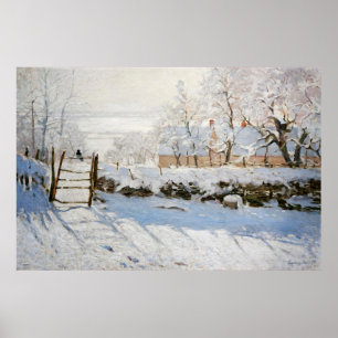 The Magpie by Claude Monet Poster