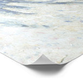 The Magpie by Claude Monet Poster (Ecke)