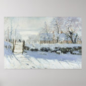 The Magpie by Claude Monet Poster (Vorne)