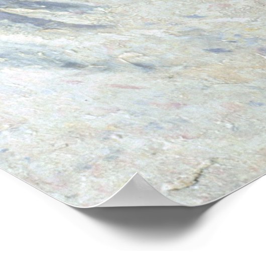 The Magpie by Claude Monet Poster (Ecke)