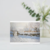 The Magpie by Claude Monet Postkarte (Stehend Vorderseite)