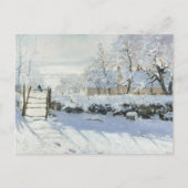 The Magpie by Claude Monet Postkarte (Vorderseite)