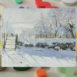 The Magpie by Claude Monet Puzzle<br><div class="desc">Die Magpie (französisch: La Pie) ist ein Winterlandschaftsgemälde des französischen Impressionisten Claude Monet, das im Winter 1868-1869 in der Nähe der Gemeinde Étretat in der Normandie errichtet wurde. Das Gemälde ist eines der ersten Meisterwerke von Monet, das eine Kombination aus stark begrenztem Farbbereich, Luftperspektive und zerbrochenem Pinselstrich bietet. Eine virtuosen...</div>