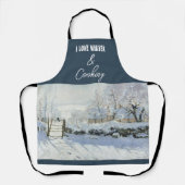 The Magpie by Claude Monet Schürze (Vorderseite)