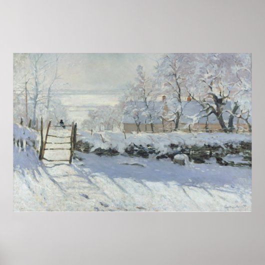 The Magpie - Claude Monet - Die Elster - La Pie Poster (Vorne)