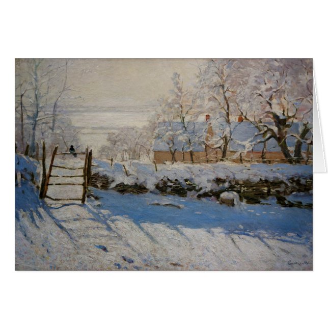 The Magpie La Pie von Claude Monet (Vorderseite (Horizontal))