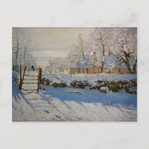 The Magpie La Pie von Claude Monet Postkarte