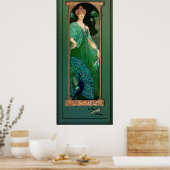 The Majestic Peacock by Élisabeth Sonrel Old Maste Poster (Küche)