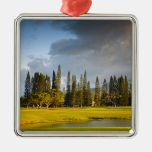 The Makai golf course in Princeville Silbernes Ornament