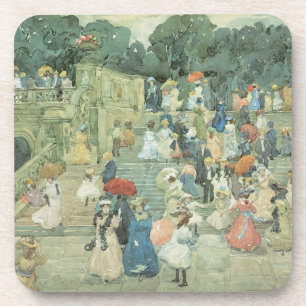 The Mall, Central Park by Maurice Prendergast Getränkeuntersetzer