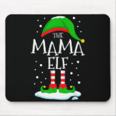 The Mama Elf Christmas Family Matching Xmas Mom Gr Mousepad (Vorne)