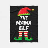 The Mama Elf Family Matching Funny Christmas Costu Fleecedecke (Vorderseite)