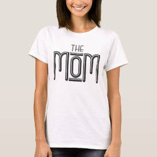 "THE Mama Funny Schwarz-weiß Typografy" T-Shirt
