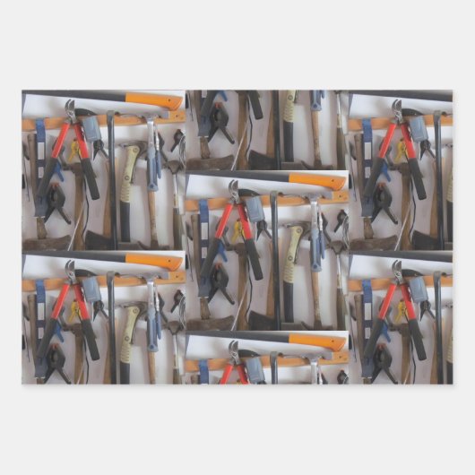 The Man Cave - Tools Tools! Jedem Anlass Geschenkpapier Set (Vorderseite 2)