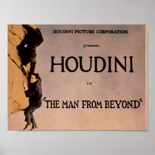 The Man from Beyond (Houdini-Film, 1922) Poster (Vorne)