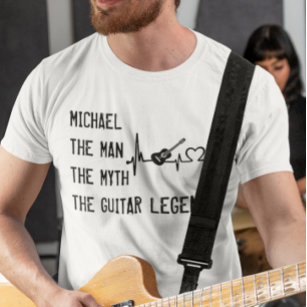 The Man Myth Guitar Legend Vater Vatertag T-Shirt