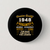 The Man Myth Legend 1948 78th Birthday Gift 78 Yea Button (Vorderseite)