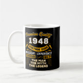 The Man Myth Legend 1948 78th Birthday Gift 78 Yea Kaffeetasse (Links)