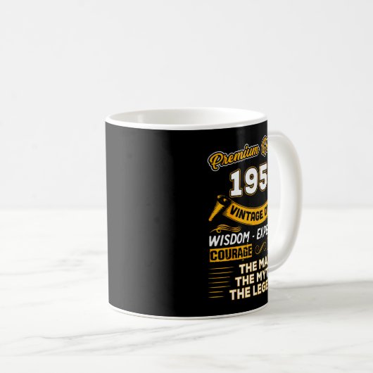 The Man Myth Legend 1950 75th Birthday Gift 75 Yea Kaffeetasse (VorderseiteRechts)