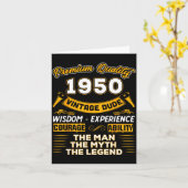 The Man Myth Legend 1950 75th Birthday Gift 75 Yea Karte (Gelbe Blume)