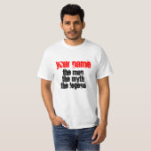 The man myth legend Shirt for men| Personalisierba (Vorne ganz)
