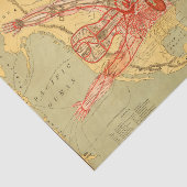 The Man of Commerce Map of United Staaten (1889) Seidenpapier (Ausschnitt)