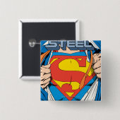 The Man of Steel #1 Collector's Edition Button (Vorne & Hinten)