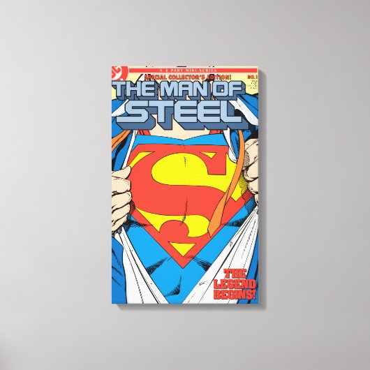 The Man of Steel #1 Collector's Edition Leinwanddruck (Vorderseite)
