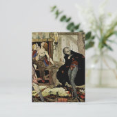 “The Man of the Crowd” by Harry Clarke Postkarte (Stehend Vorderseite)