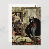 “The Man of the Crowd” by Harry Clarke Postkarte (Vorne/Hinten)